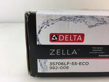 Load image into Gallery viewer, Delta 35706LF-SS-ECO Zella 8" Widespread 2-Handle Bath Faucet Brushed Nickel