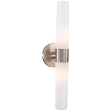 Load image into Gallery viewer, George Kovacs Saber 2-Light Brushed Nickel Wall Sconce P5042-084