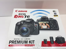 Load image into Gallery viewer, Canon Rebel T6 DSLR Camera Premium Kit with EF-S 18-55mm 75-300mm Lenses