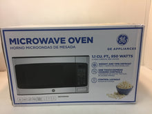 Load image into Gallery viewer, GE 1.1 cu. ft. Countertop Microwave in Stainless Steel JES1145SHSS