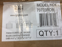 Load image into Gallery viewer, Trans Globe 70723-ROB Cahill 3-Light Rubbed Oil Bronze Bath Light