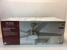 Load image into Gallery viewer, HDC YG528-BN Portwood 60" LED Indoor/Outdoor Nickel Ceiling Fan 1001628059