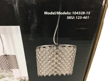 Load image into Gallery viewer, Decor Living 104328-15 1-Light Crystal and Chrome Chandelier