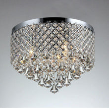 Load image into Gallery viewer, Trey X66113 3-Light Chrome Indoor Crystal Flush Mount