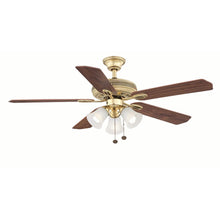 Load image into Gallery viewer, Hampton Bay AG524-FB Glendale 52" Flemish Brass Ceiling Fan w Light Kit 758727