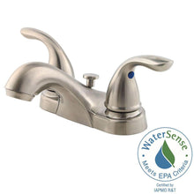 Load image into Gallery viewer, Pfister LG143-610K Pfirst Series 4" Centerset Bathroom Faucet Brushed Nickel