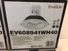 Load image into Gallery viewer, 4pk EnviroLite EV608941WH40 6" Bright White LED Easy Up Recessed Ceiling Light