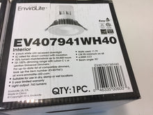 Load image into Gallery viewer, (3-pk) EnviroLite EV407941WH40 4" Bright White LED Easy Up Recessed Light