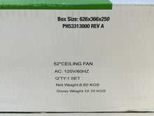 Load image into Gallery viewer, Hunter 53313 Newsome 52" Fresh White Bowl Light Kit Low-Profile Ceiling Fan