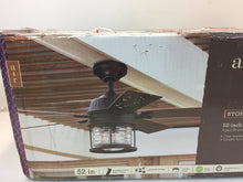 Load image into Gallery viewer, Allen+Roth 35158 Stonecroft 52" Rust Downrod Or Close Mount Ceiling Fan 803776