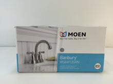 Load image into Gallery viewer, MOEN WS84913SRN Banbury 4" Centerset 2-Handle Bath Faucet, Brushed Nickel