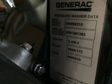 Load image into Gallery viewer, Generac 6921 2,500 PSI 2.4 GPM OHV Engine Axial Cam Pump Gas Pressure Washer