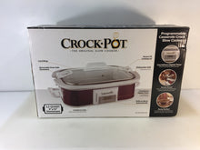 Load image into Gallery viewer, Crock-Pot SCCPCCP350-CR 3.5 Qt. Programmable Crock Slow Cooker in Cranberry