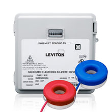 Load image into Gallery viewer, Leviton 100 Amp Mini Meter Kit with 2 Solid CTs and Outdoor Enclosure MO240-1SW