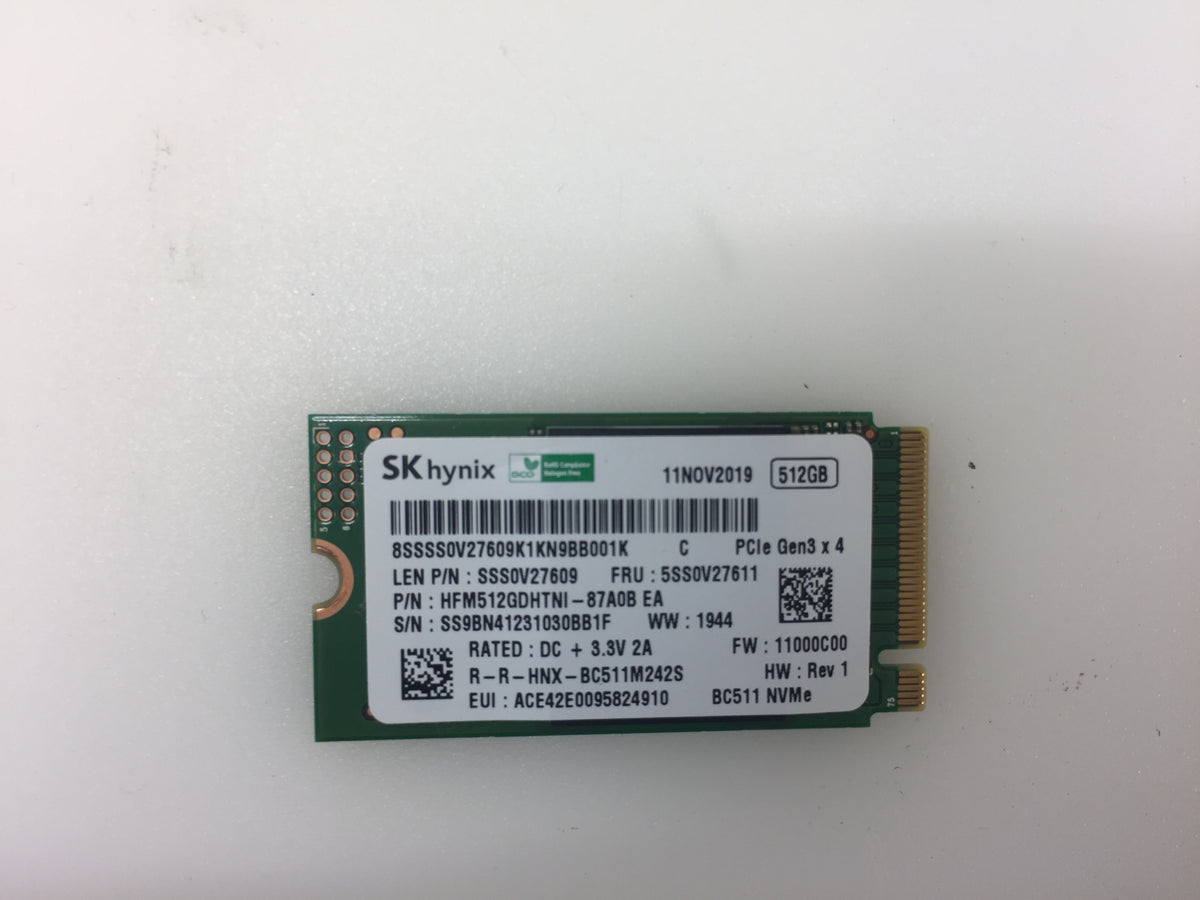 SK Hynix 512GB BC511 NVMe SSD PCIe Gen3 x 4 | NT Electronics – NT