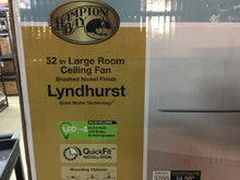 Load image into Gallery viewer, Hampton Bay 51091 Lyndhurst 52 in. LED Brushed Nickel Ceiling Fan 850193