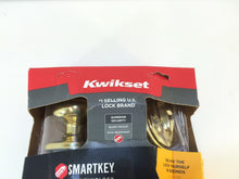 Load image into Gallery viewer, Kwikset 99910-032 Juno Entry Knob & 1-Cylinder Deadbolt Polished Brass