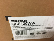 Load image into Gallery viewer, Broan QSE130WW 30" Energy Star Qualified Under-Cabinet Range Hood White