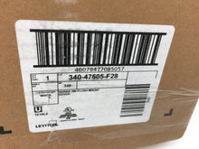 Load image into Gallery viewer, Leviton 280 Series 47605-F28 28" Structured Media Flush-Mount Metal Cover, White
