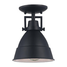 Load image into Gallery viewer, Monteaux Lighting 7 in. Monteaux 1-Light Black Semi-Flush Mount DC-C4927-7