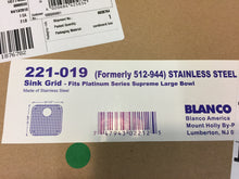 Load image into Gallery viewer, Blanco 221-019 Stainless Steel Sink Grid for Blanco Super Supreme Kitchen Sinks