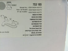 Load image into Gallery viewer, Glacier Bay HD67092W-6227D Teapot 4" Centerset Low-Arc Bathroom Faucet, Bronze