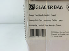 Load image into Gallery viewer, Glacier Bay HD67092W-6227D Teapot 4" Centerset Low-Arc Bathroom Faucet, Bronze