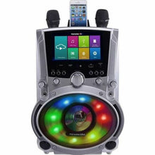 Load image into Gallery viewer, Karaoke USA All-In-One Wi-Fi Karaoke Machine with 7" Screen, 2 Microphones