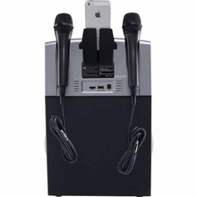 Load image into Gallery viewer, Karaoke USA WK760 All-In-One Wi-Fi Karaoke Machine with 7" Screen, 2 Microphones