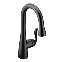 Load image into Gallery viewer, MOEN 5995BL Arbor Pull-Down Sprayer Bar Faucet Featuring Reflex Matte Black