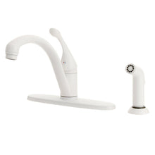 Load image into Gallery viewer, Delta 440-WH-DST Collins 1-Handle Standard Sprayer Kitchen Faucet White