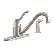 Load image into Gallery viewer, MOEN 87690SRS Banbury Standard Kitchen Faucet w/ Side Sprayer Stainless