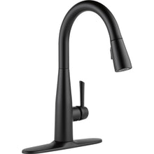 Load image into Gallery viewer, Delta 9113-BL-DST Essa 1-Handle Pull-Down Sprayer Kitchen Faucet Matte Black