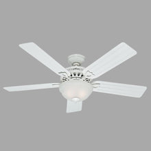 Load image into Gallery viewer, Hunter 53122 Beachcomber 52 in. Indoor White Ceiling Fan with Light Kit