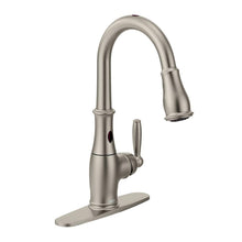 Load image into Gallery viewer, MOEN 7185ESRS Brantford Pull-Down Sprayer Touchless Kitchen Faucet, Stainless
