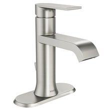Load image into Gallery viewer, MOEN WS84760SRN Genta 1-Hole 1-Handle Bath Faucet Spot Resist Brushed Nickel