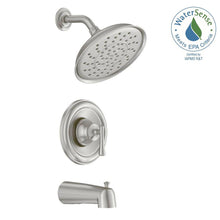 Load image into Gallery viewer, MOEN 82877SRN Ashville 1-Spray Tub and Shower Faucet with Valve Brushed Nickel
