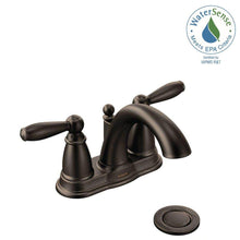 Load image into Gallery viewer, MOEN 6610ORB Brantford 4" Centerset Low-Arc Bathroom Faucet, Oil Rubbed Bronze