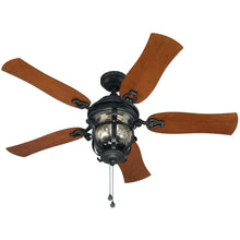 Load image into Gallery viewer, Harbor Breeze CPK1261 Lake Placido 52" Black Iron Ceiling Fan 451824