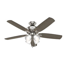 Load image into Gallery viewer, Hunter 53216 Amberlin LED 52-in Brushed Nickel Indoor Ceiling Fan 883791