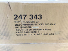 Load image into Gallery viewer, Hampton Bay AG804-LN Winfield 54 in. Liquid Nickel Ceiling Fan 247343