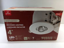 Load image into Gallery viewer, Globe Electric 90540 4 in. White Dimmable Recessed Lighting Kit (10-Pack)