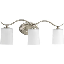 Load image into Gallery viewer, Progress Lighting Inspire 3-Light Brushed Nickel Bathroom Vanity Light P2020-09