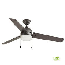 Load image into Gallery viewer, HDC Carrington 60" LED Indoor/Outdoor Natural Iron Ceiling Fan YG419-NI