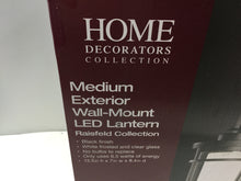 Load image into Gallery viewer, Home Decorators DW7178BK Black Outdoor LED Medium Wall Light Lantern 1000707892