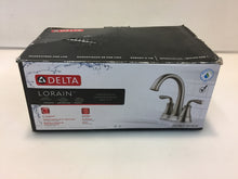 Load image into Gallery viewer, Delta 25716LF-SS-ECO Lorain Stainless 2-handle 4" Centerset Bath Sink Faucet