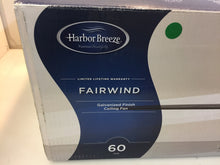 Load image into Gallery viewer, Harbor Breeze Fairwind 60" Galvanized LED Downrod Mount Ceiling Fan 883804