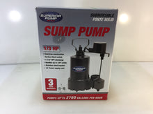 Load image into Gallery viewer, Superior Pump 92341 1/3 HP Submersible Cast Iron Sump Pump