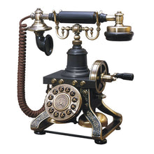 Load image into Gallery viewer, Paramount Eiffel Tower 1892 Reproduction Single Line Corded Phone, Black