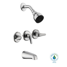 Load image into Gallery viewer, Glacier Bay HD834X-0001 Aragon 3-Handle 1-Spray Tub and Shower Faucet, Chrome